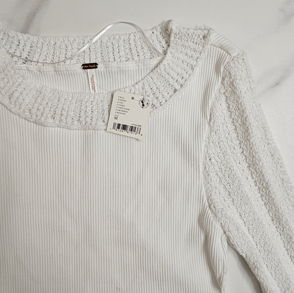 Cuffing Season Knit-Detail Flared-Cuff Top - Picture 4 of 9